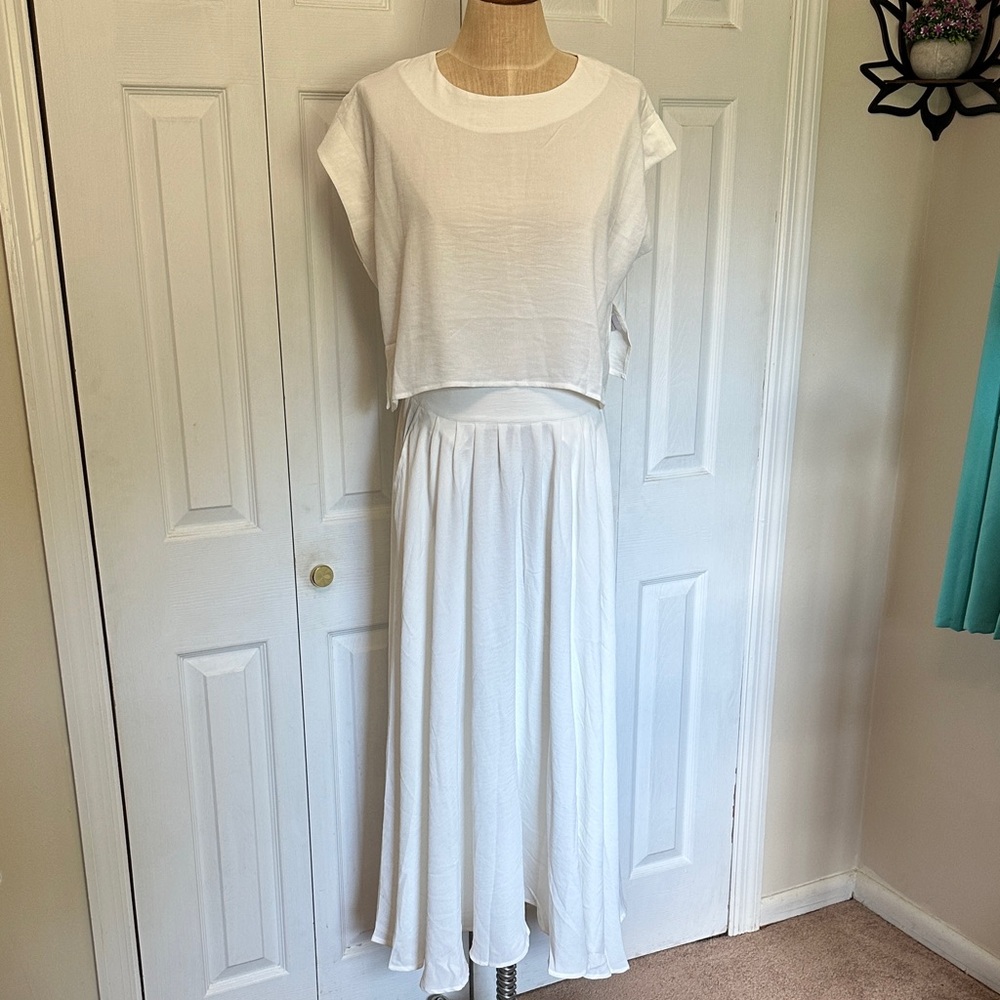 HYFVE White A-Line Skirt Set